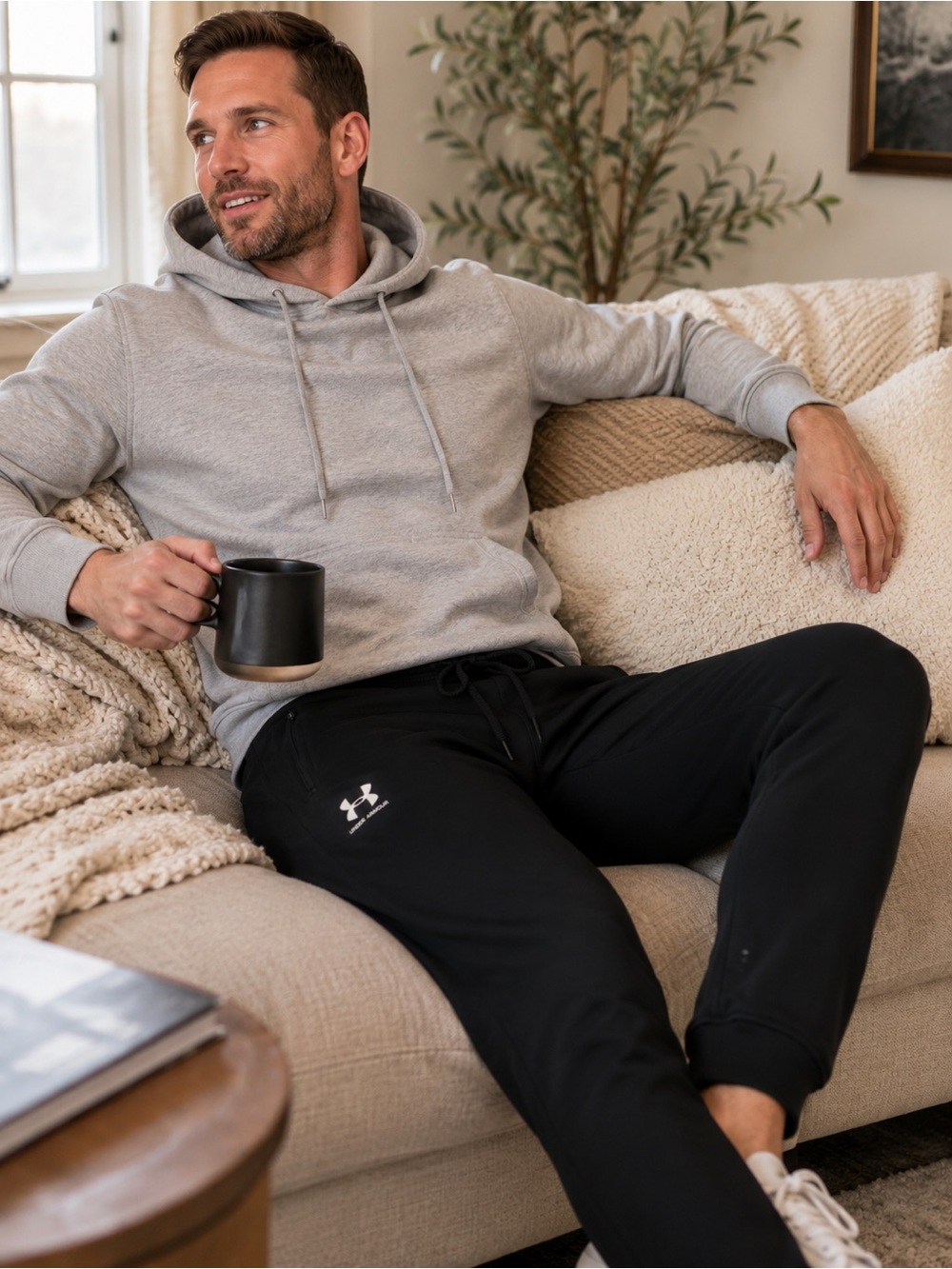 Under Armour Black Men's Jogger Pants with Drawstring